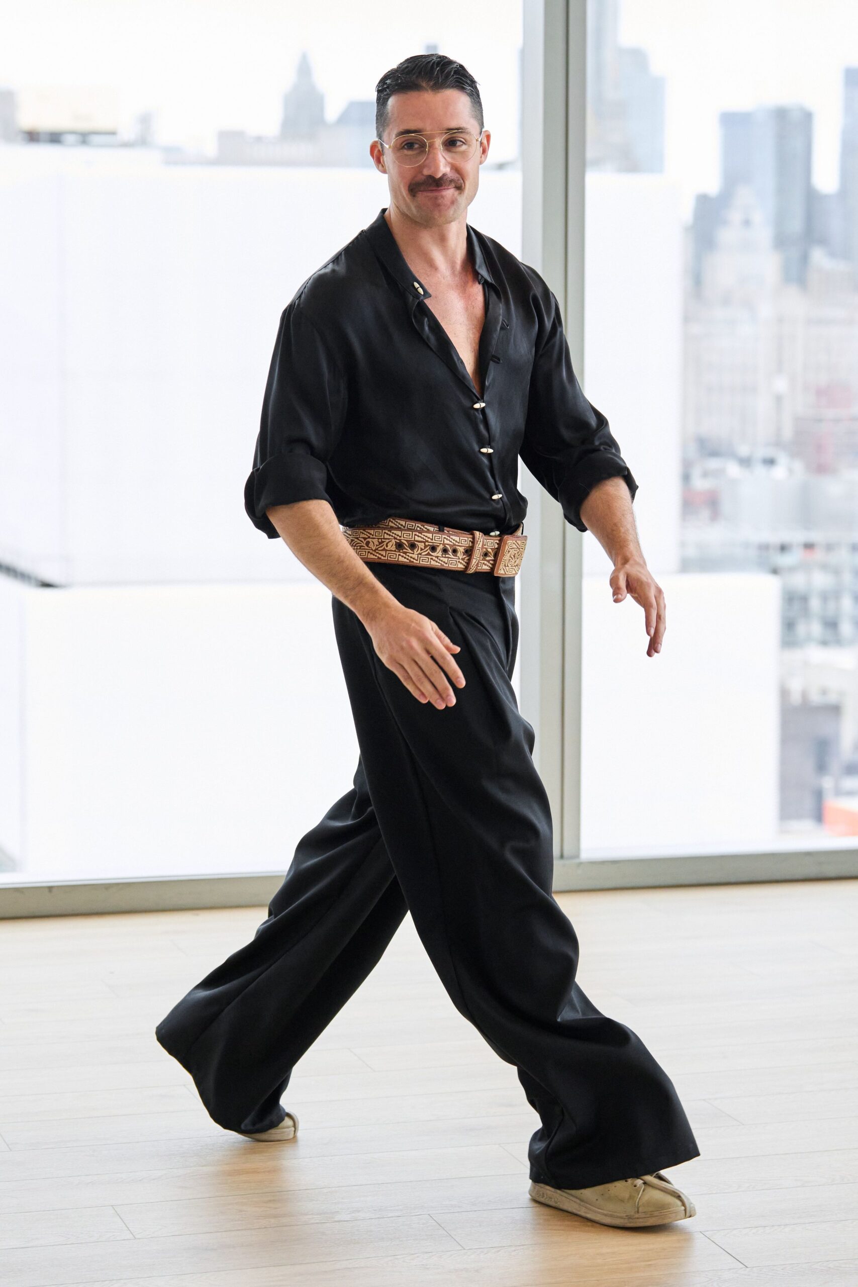 black relaxed shirt and pants