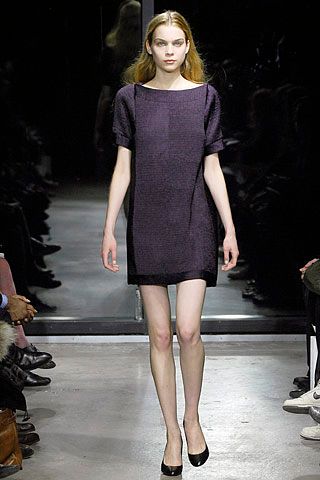 purple unknown short-sleeve boat-neck straight-leg textured mini mini-dress