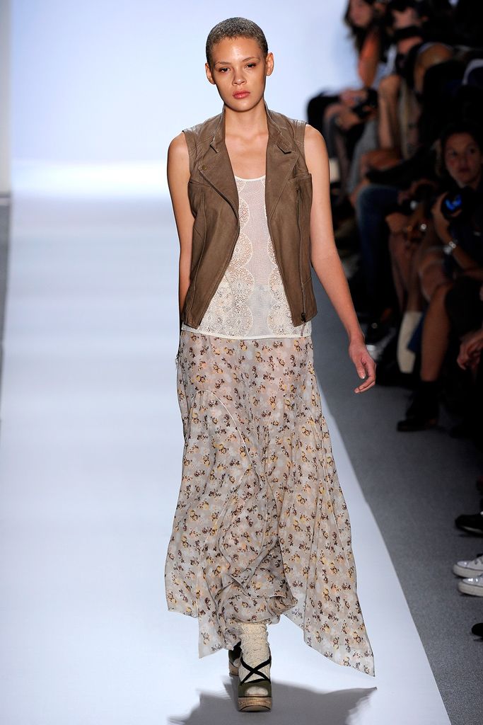 floral chiffon maxi skirt