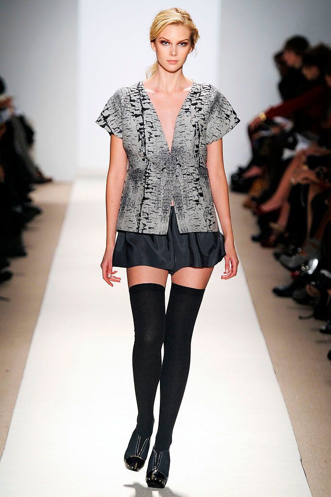 black knit thigh-high ribbed textured socks