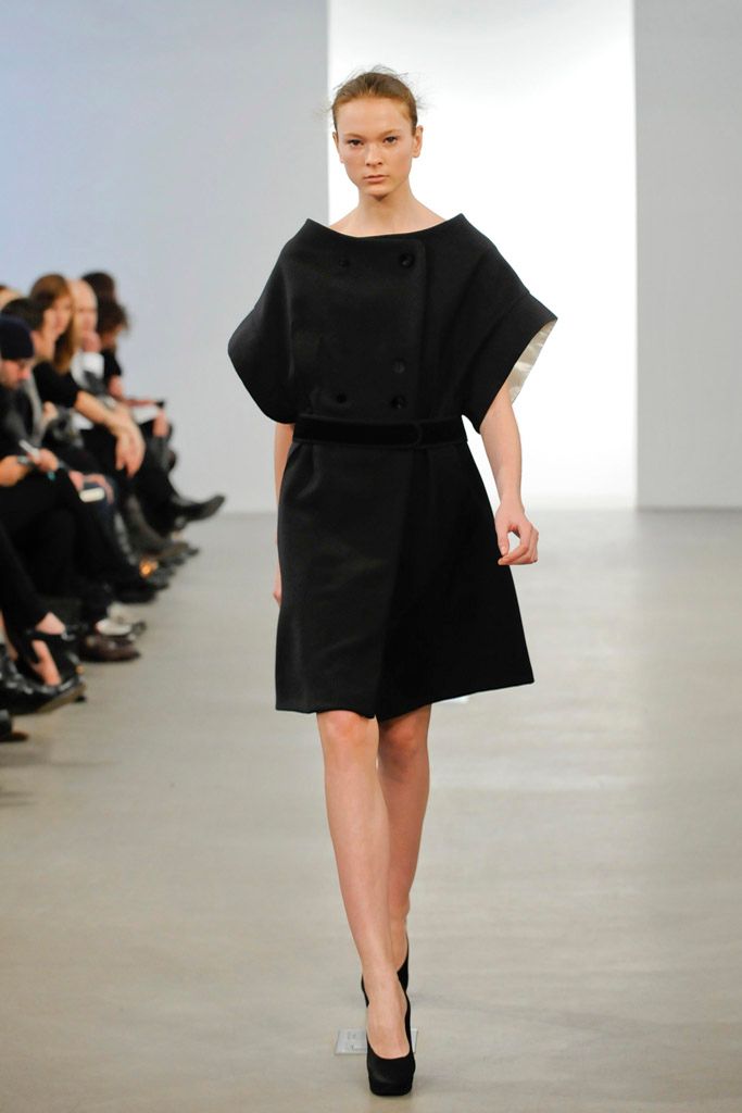 black unknown short-sleeve boat-neck structured belted buttoned dress