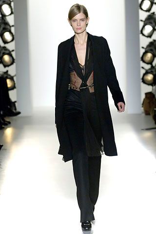 black chiffon long-sleeve v-neck sheer top