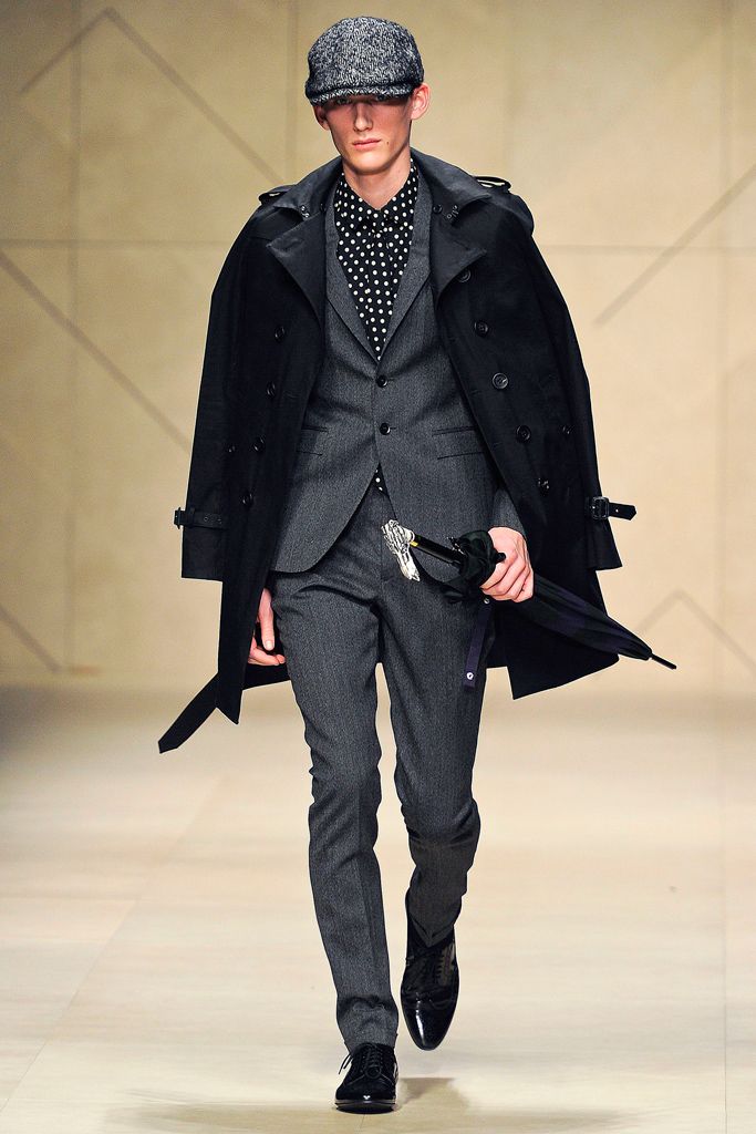 Burberry F/W 12 Menswear Look 1