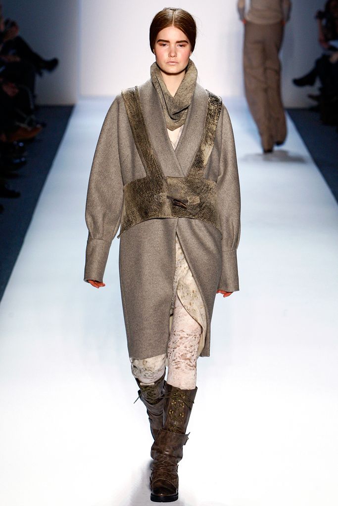 gray wool textured scarf