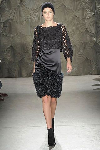 black textured hem cocktail dress