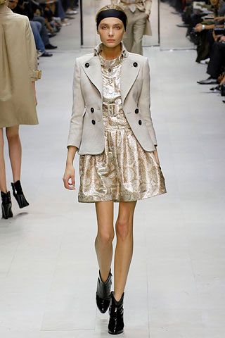 gold brocade high-neck sleeveless pleated shiny textured dress
