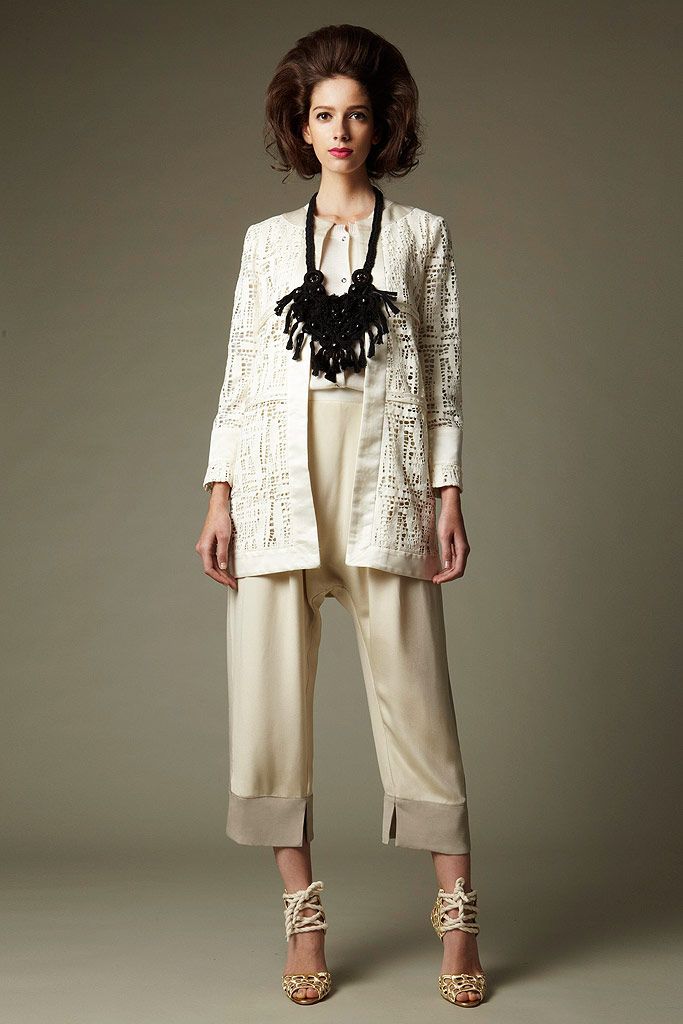 ivory openwork lace jacket