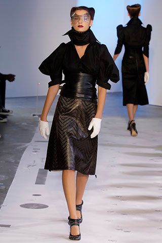 black leather pleated midi skirt