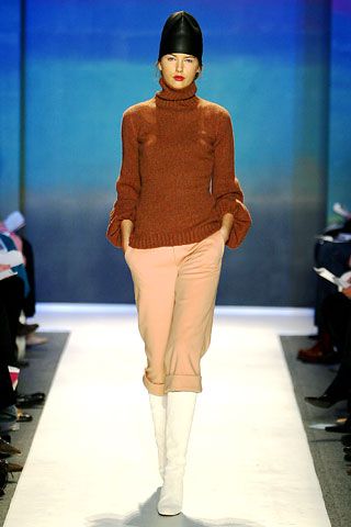 brown turtleneck knit sweater