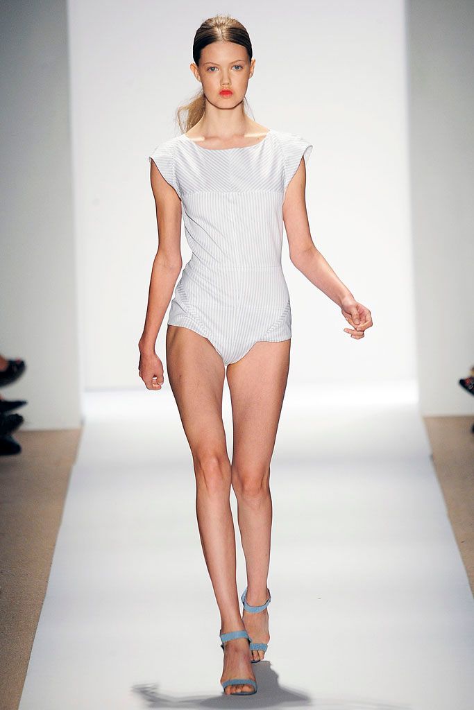 white striped sleeveless bodysuit