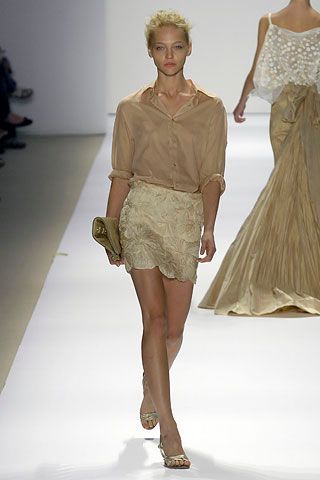 ivory petal applique mini skirt