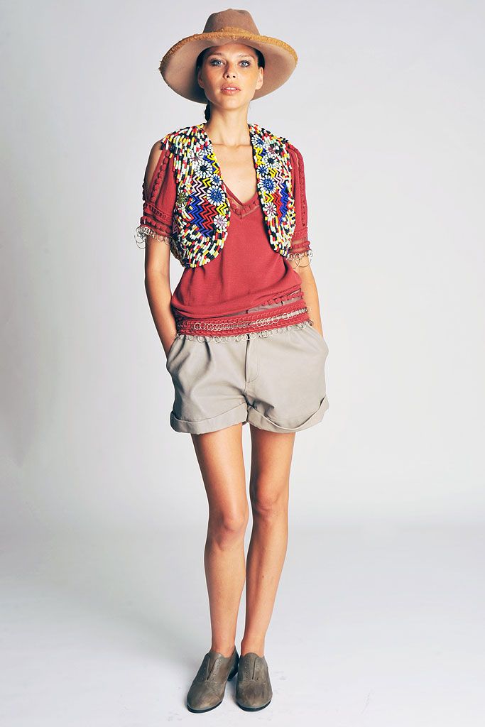 beaded embroidered cropped vest