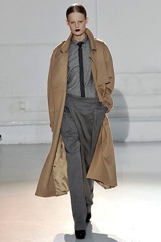 oversized beige trench coat