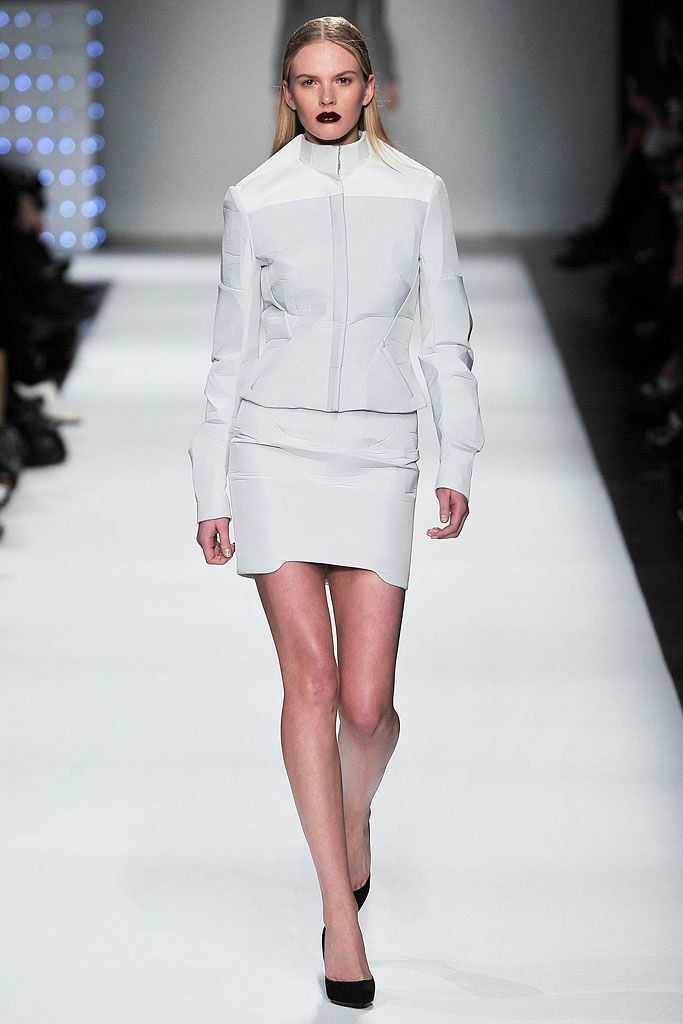 white structured peplum jacket