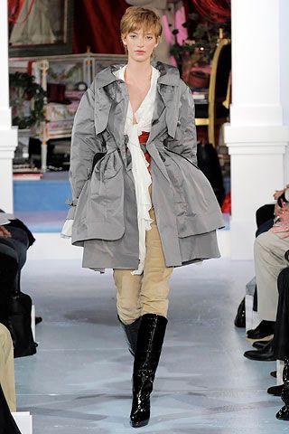 oversized gray trench coat