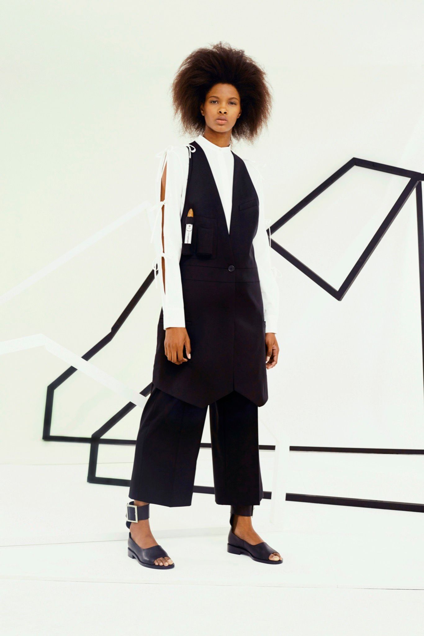 long black waistcoat vest