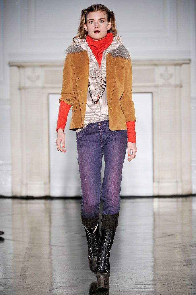 fur-trimmed suede jacket
