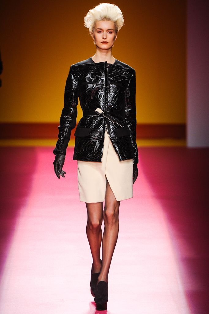 black python peplum jacket