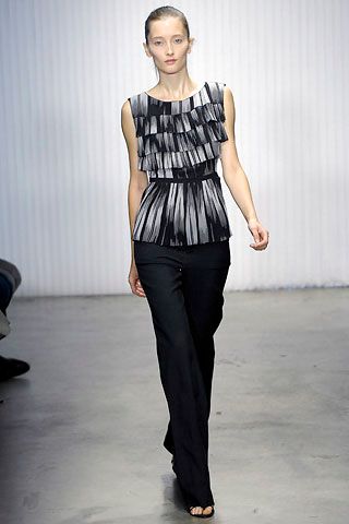 black chiffon sleeveless high-neck ruffled layered top