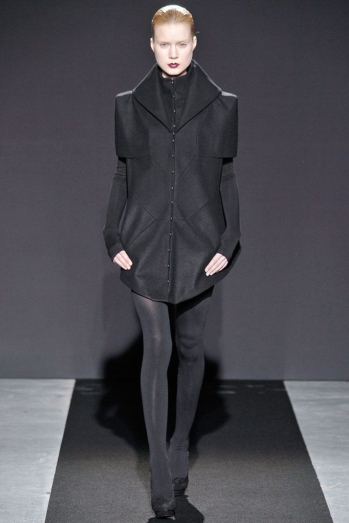 black jersey high-neck long-sleeve top