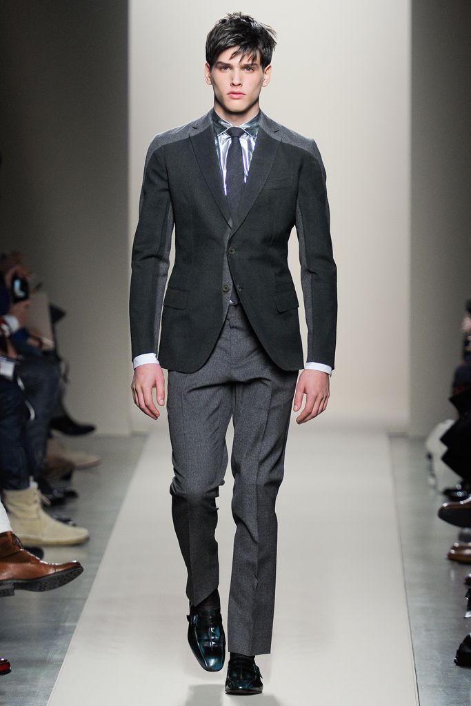 gray satin shiny tie