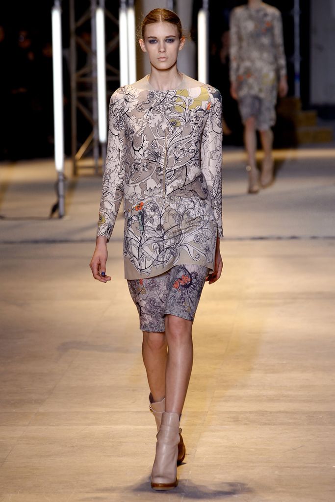 printed asymmetric tunic dress