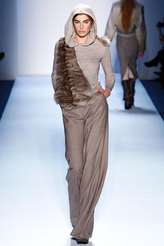 brown fur draped textured scarf