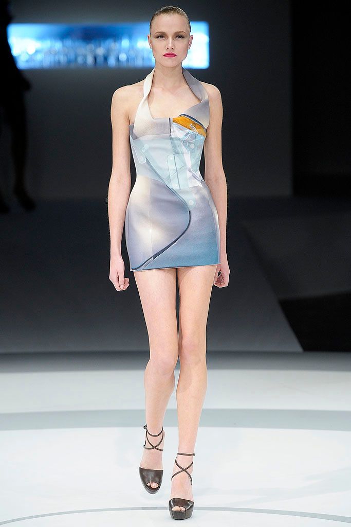 blue unknown halter sleeveless fitted printed panelled mini-dress