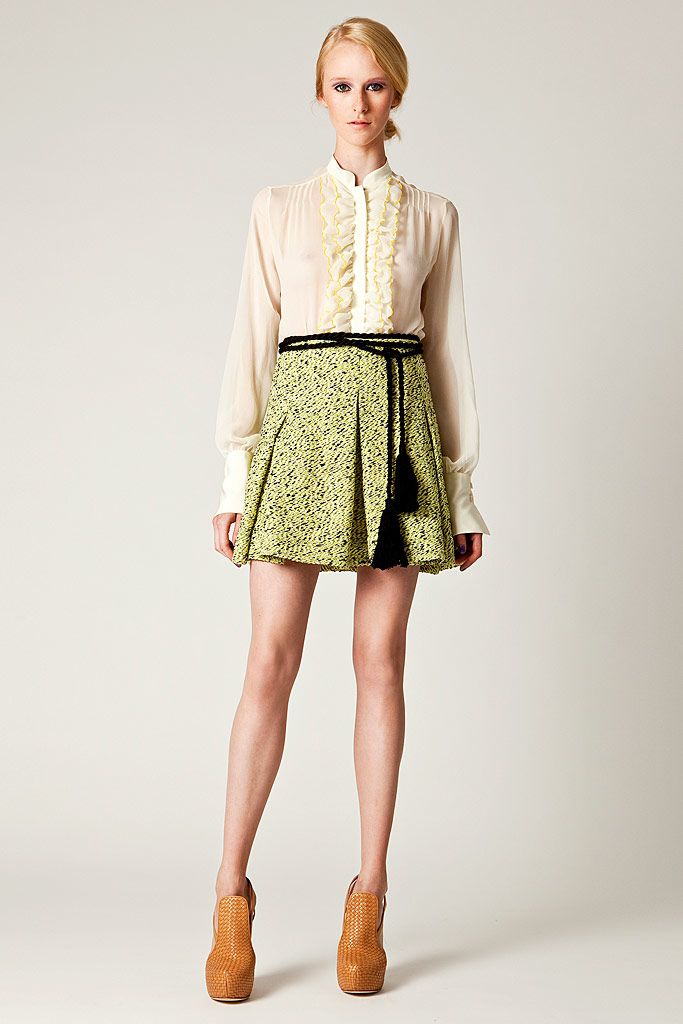 ruffled chiffon blouse