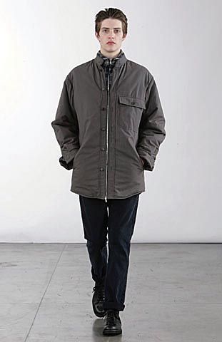 gray overshirt-style zip-front jacket