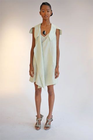 ivory crepe sleeveless v-neck draped flowing mini mini-dress