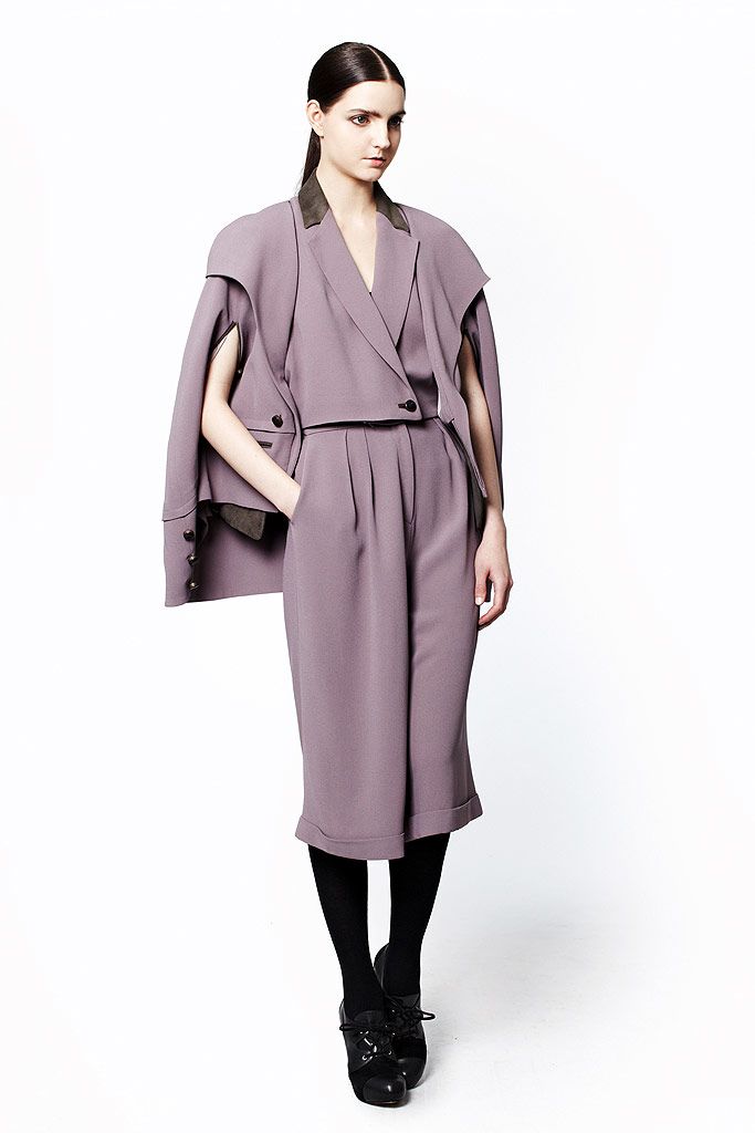 cropped purple structured jacket