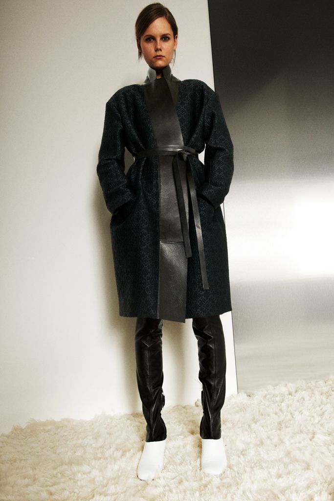 black leather knotted belt
