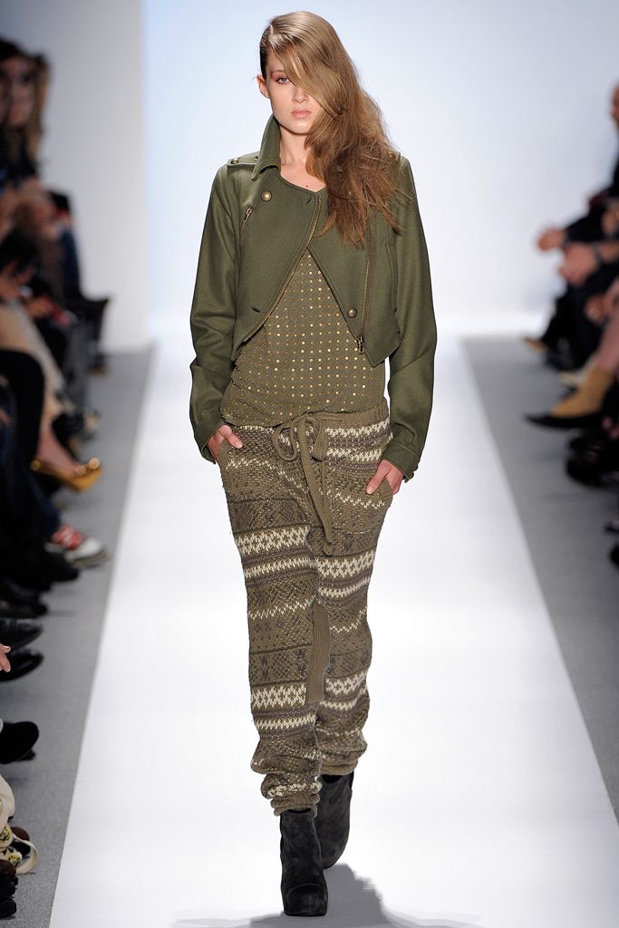 fair isle knit drawstring pants