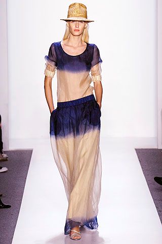 ombre sheer organza maxi dress
