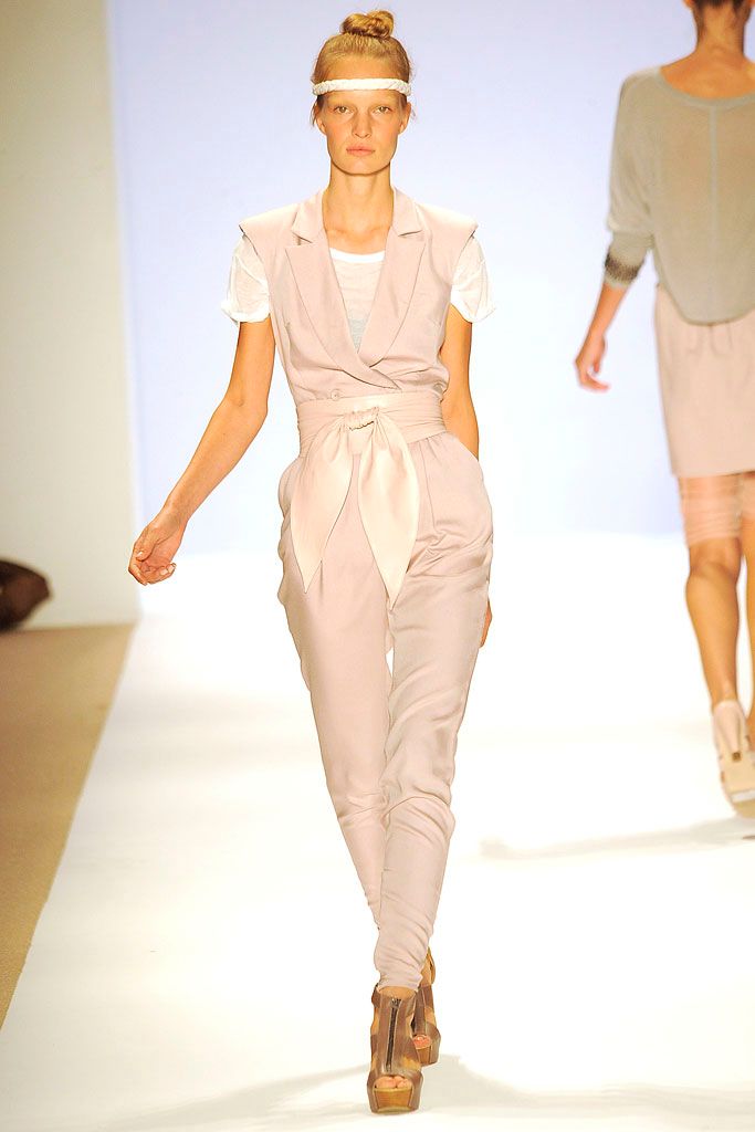 draped wrap-front jumpsuit