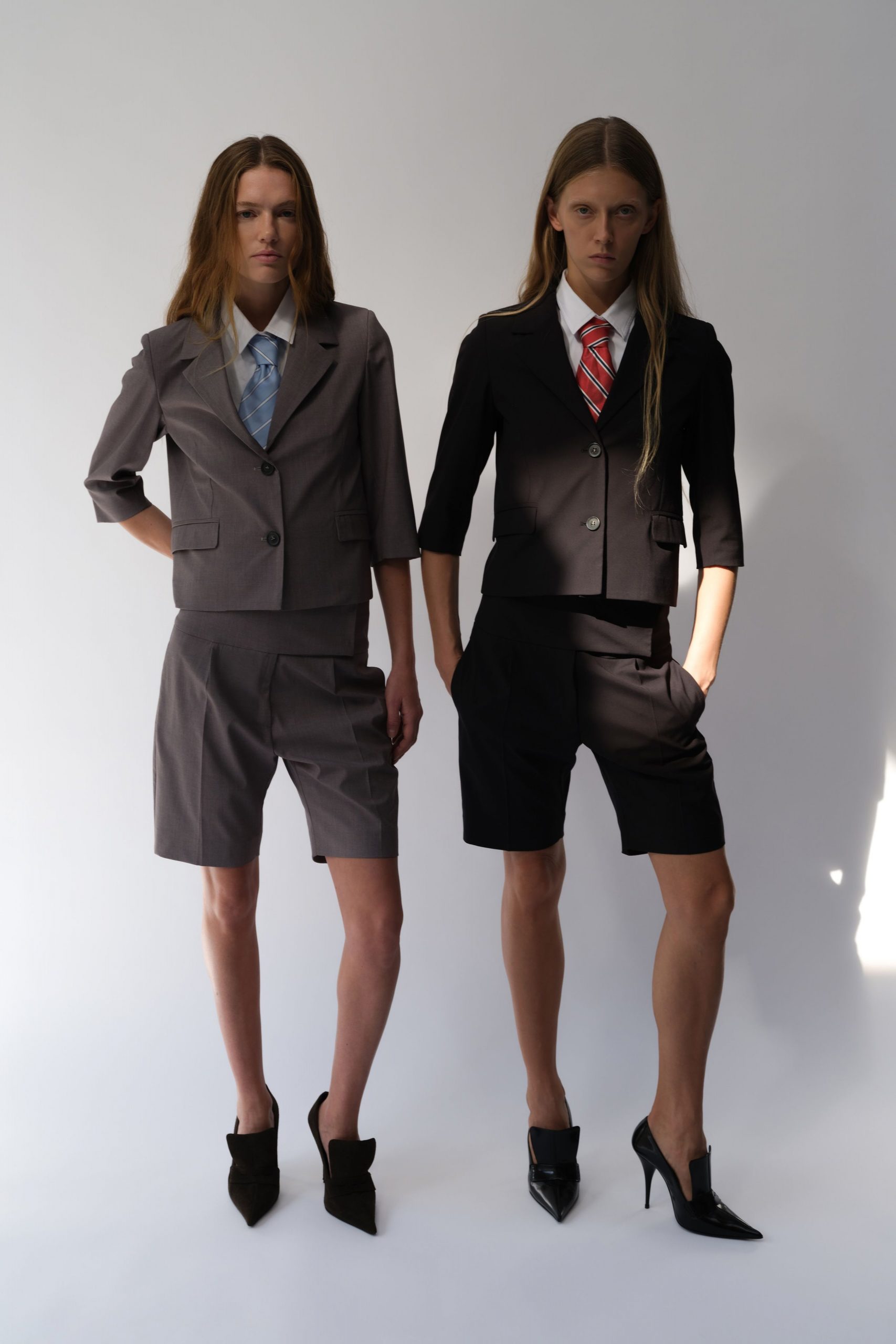 tailored blazers and shorts