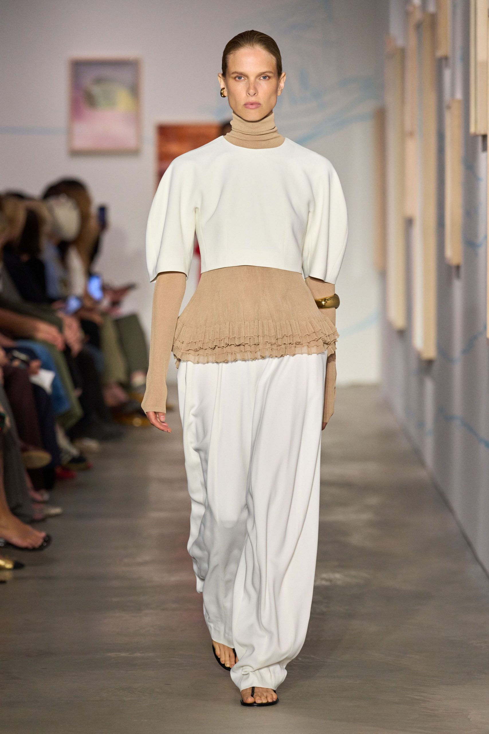 white relaxed top and pants