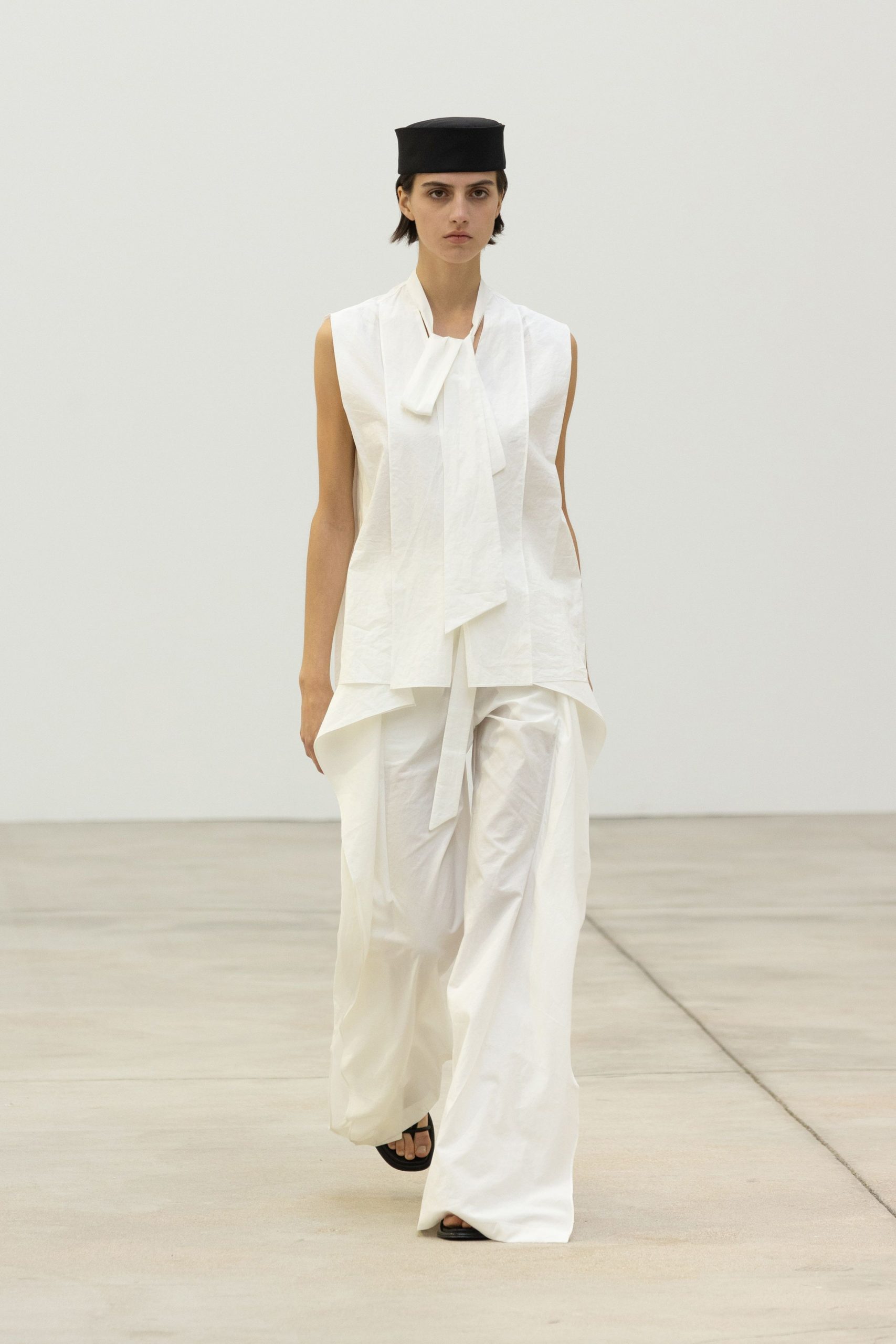 white relaxed top and pants