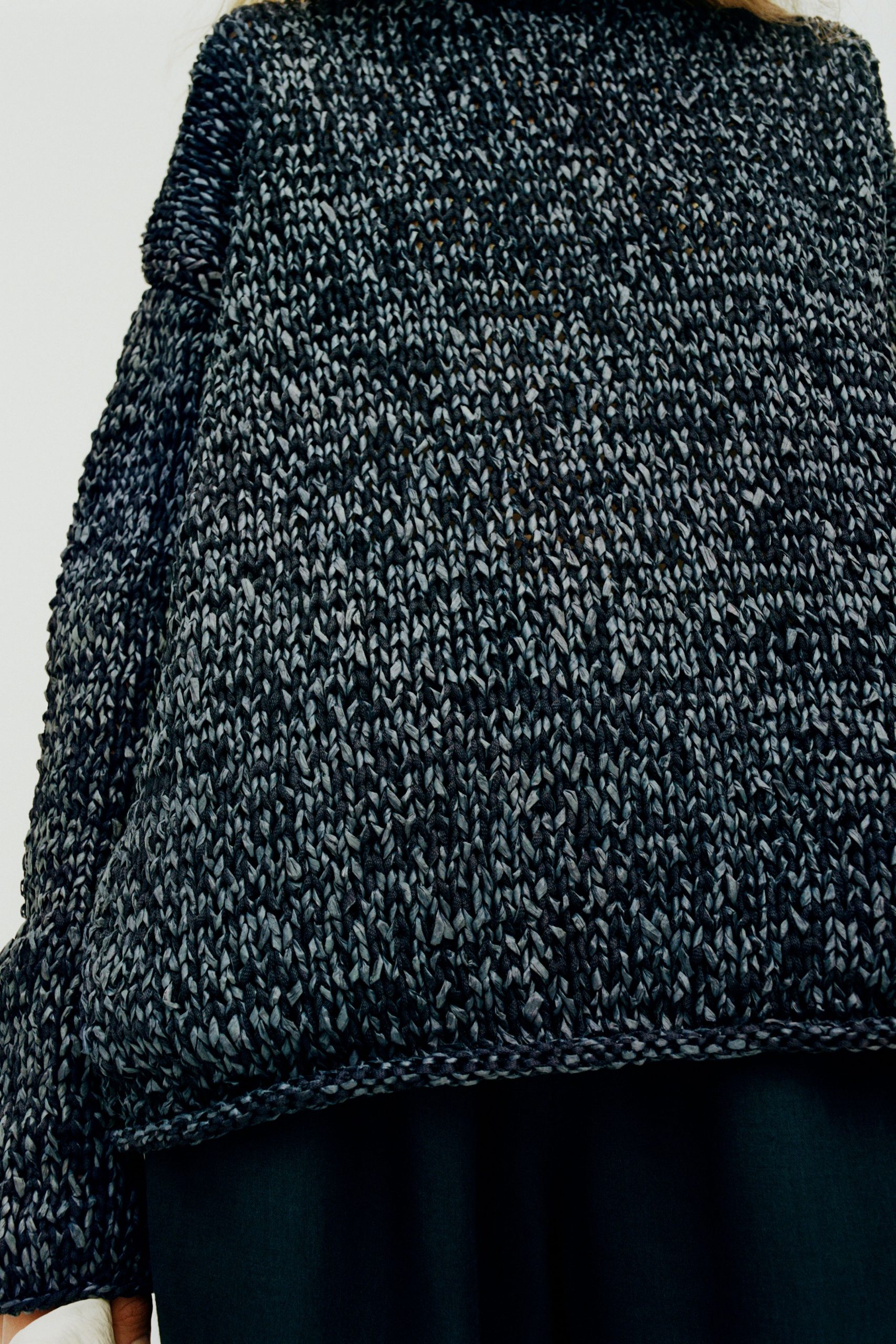 oversized black gray sweater