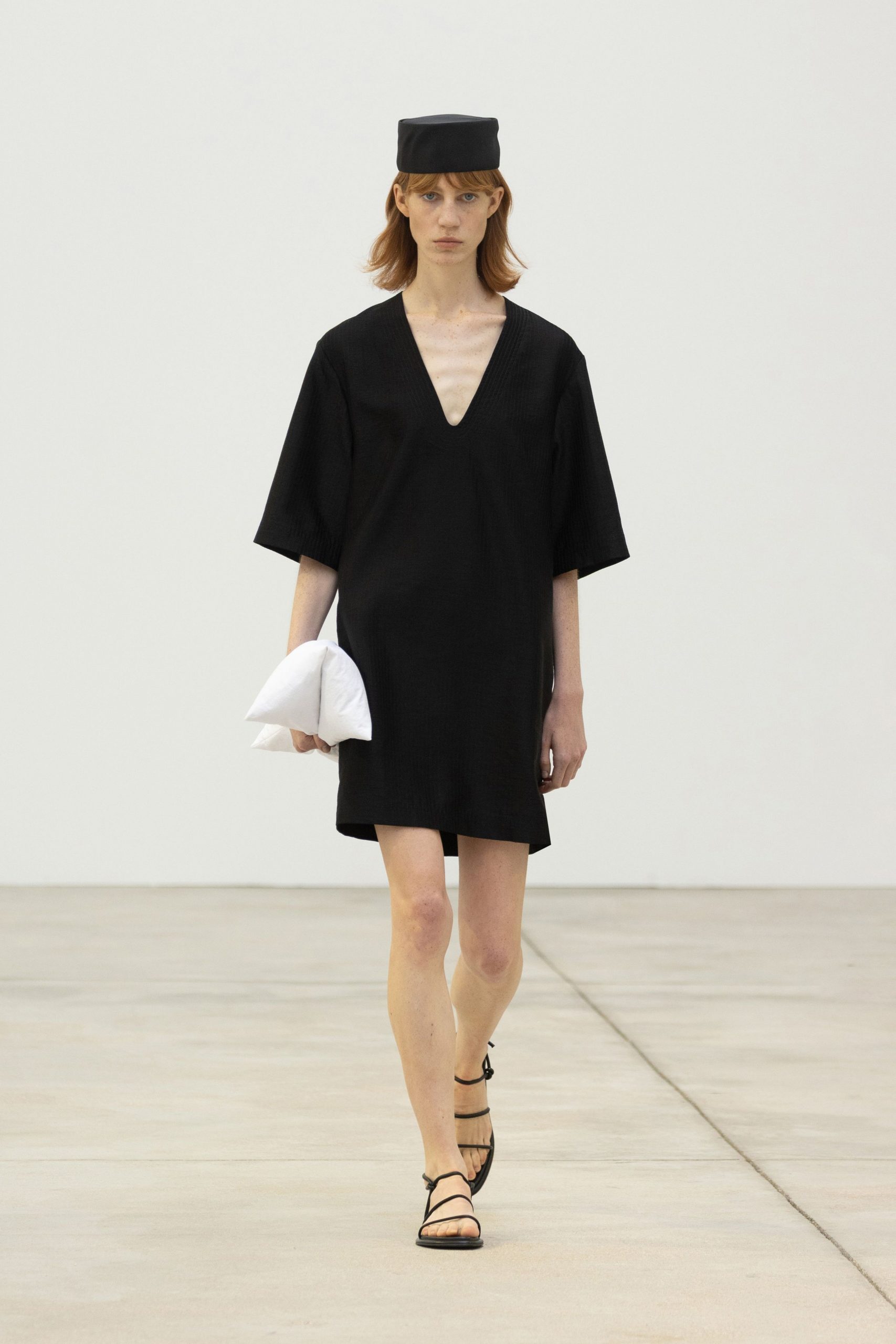 black mini dress with accessories