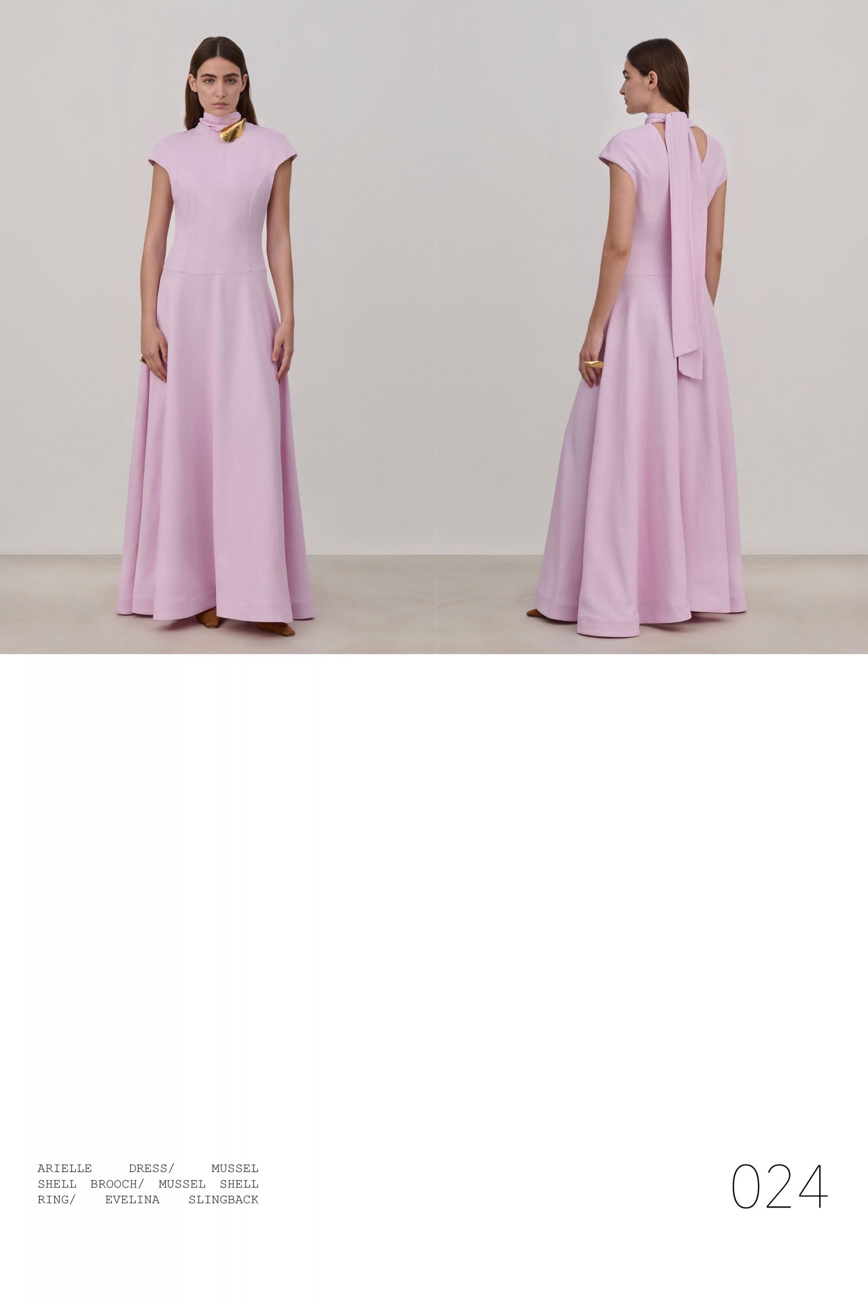 pink fitted sleeveless gown