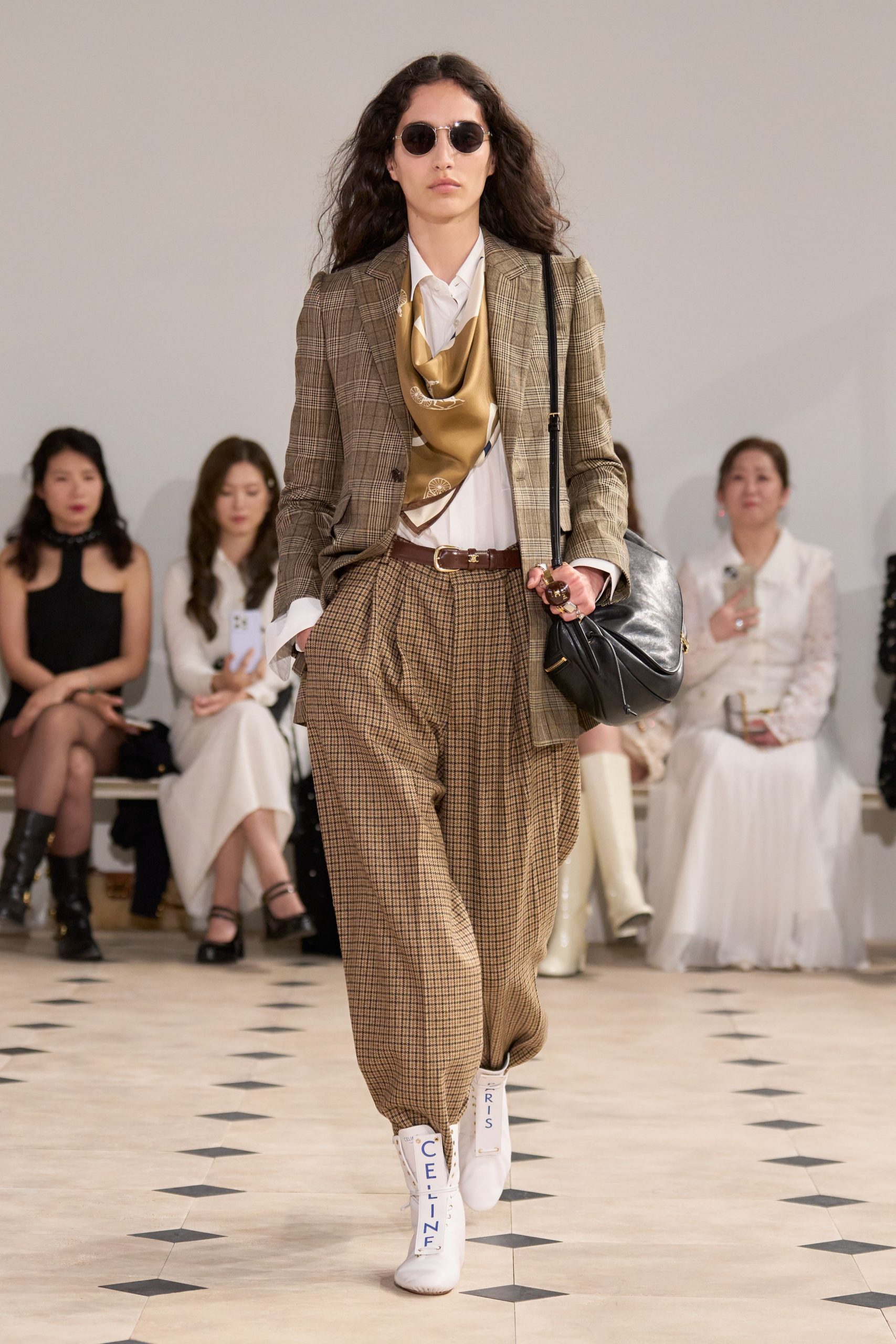 gold silk scarf