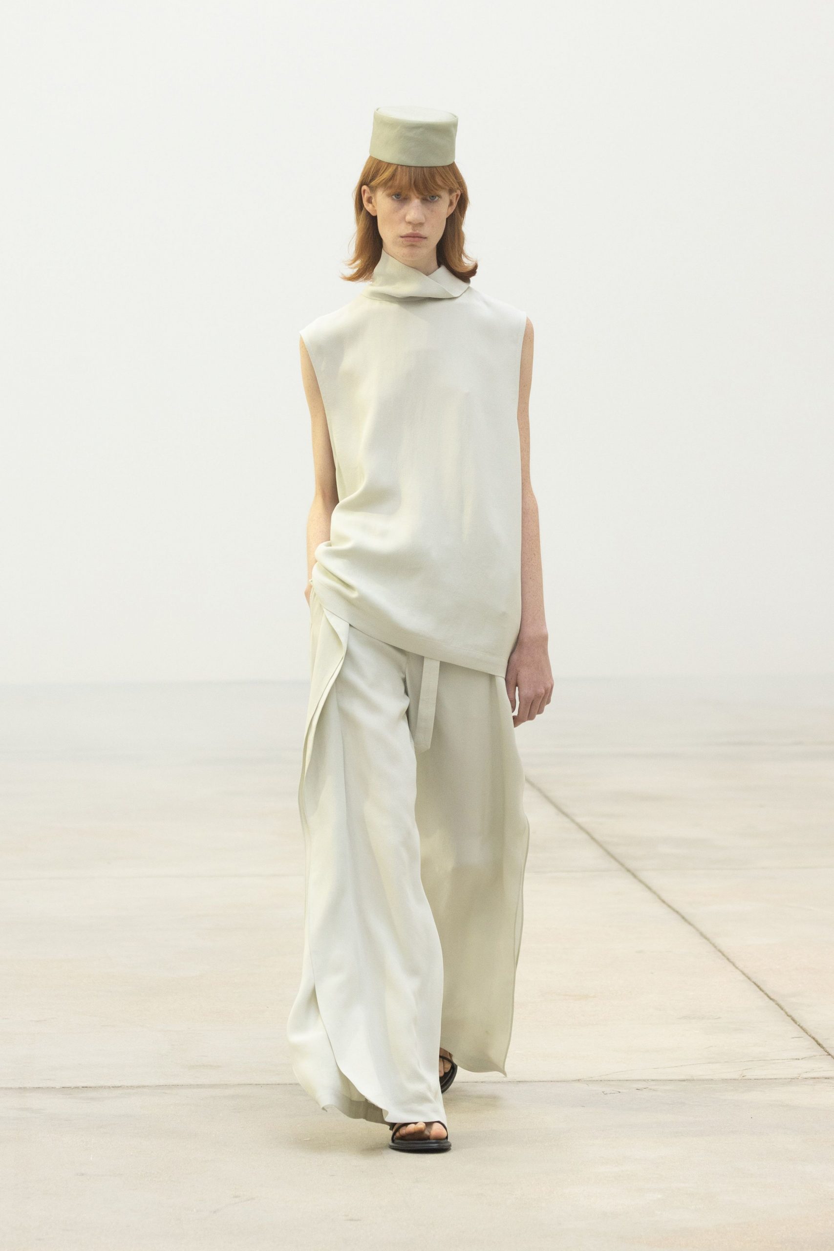 white relaxed top and pants