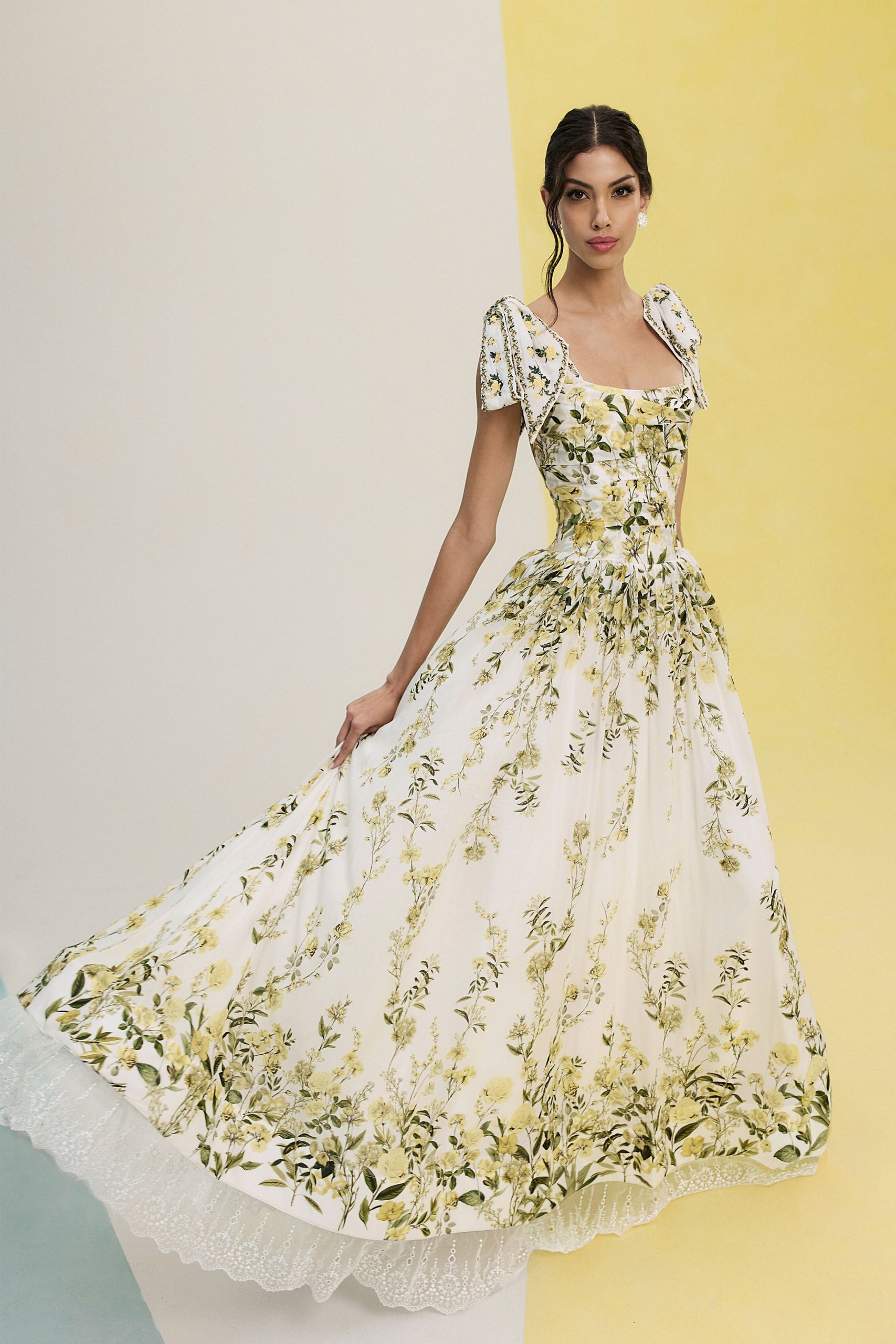 floral maxi gown