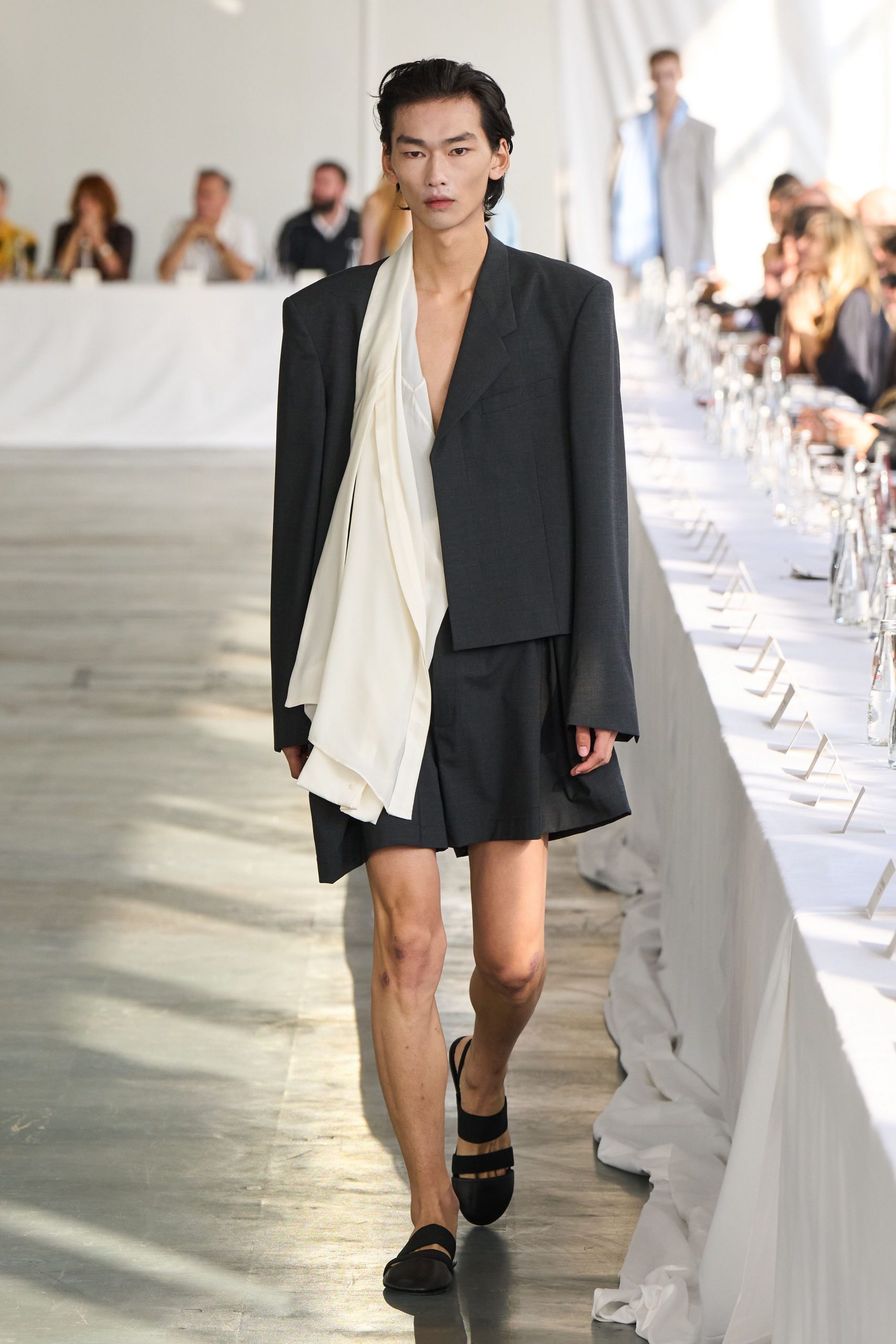 black blazer with white shirt