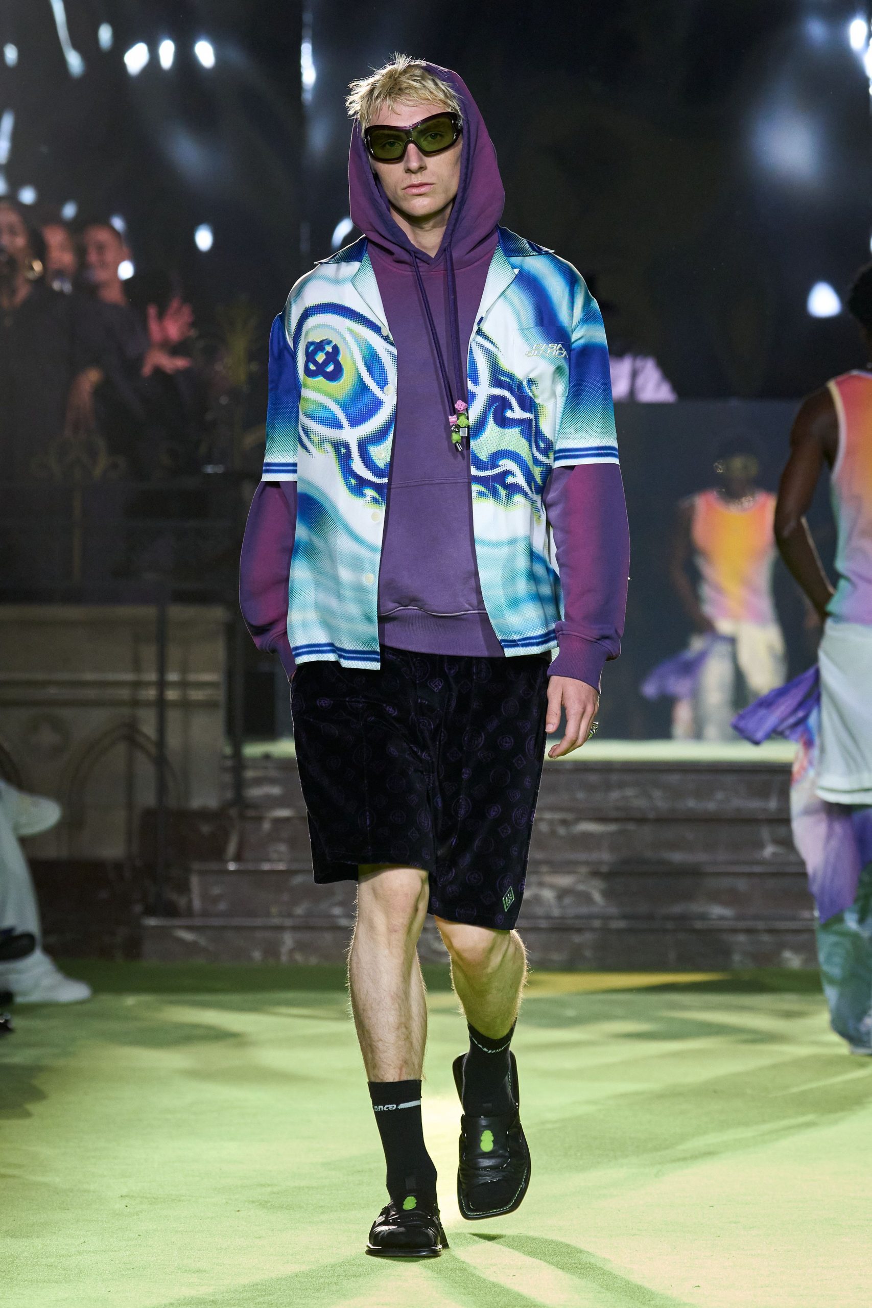 blue and purple relaxed streetwear