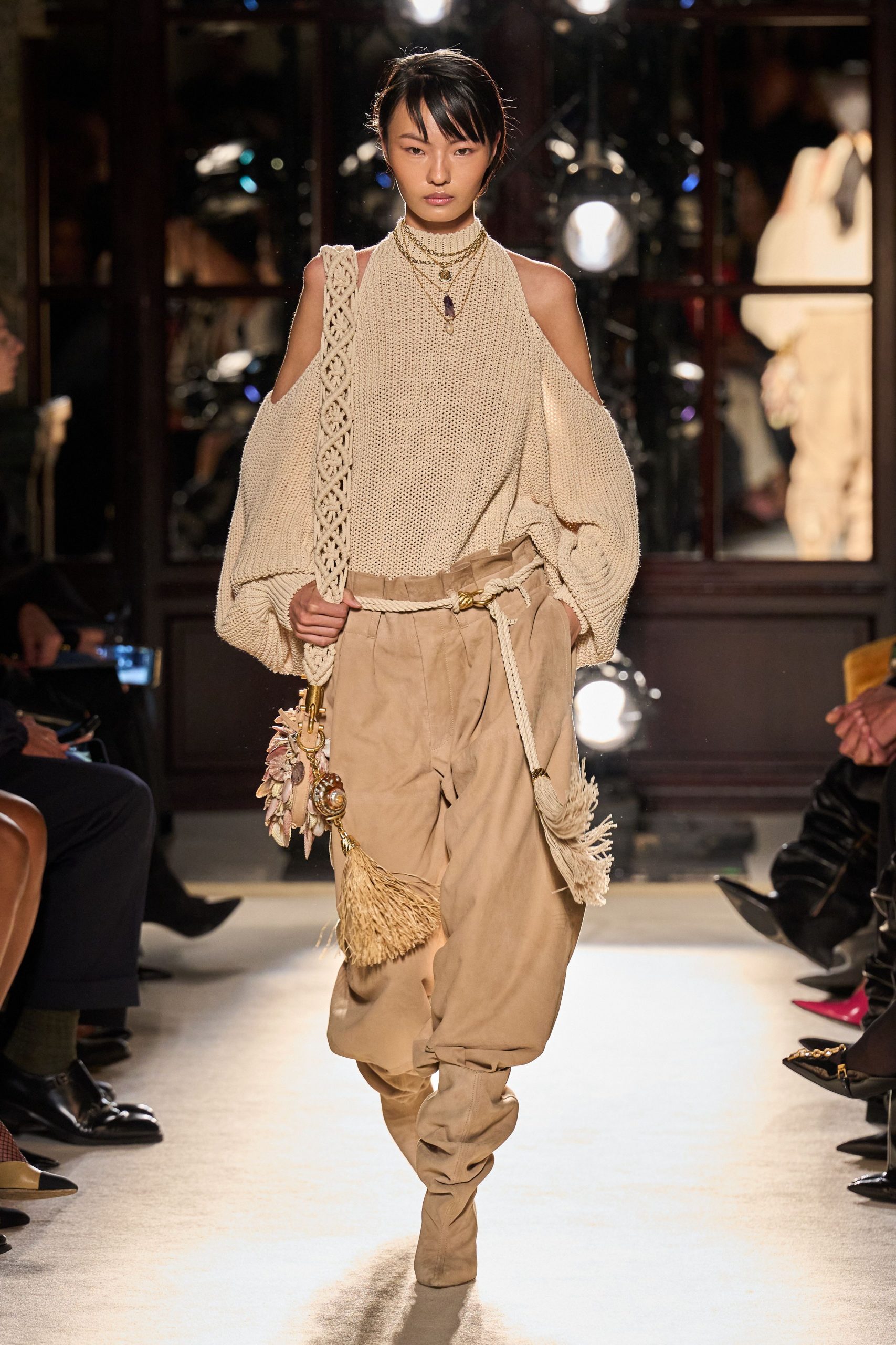 multi fringed bag