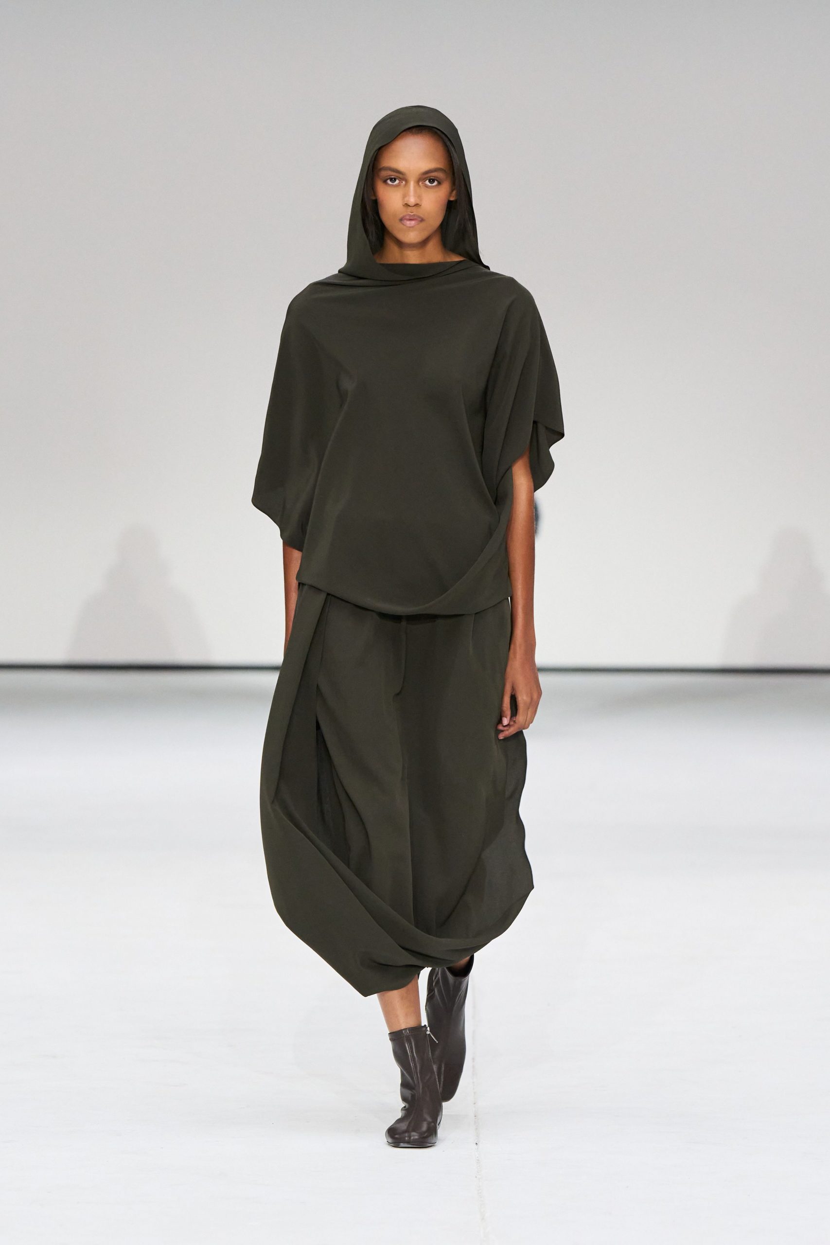 green relaxed top and pants