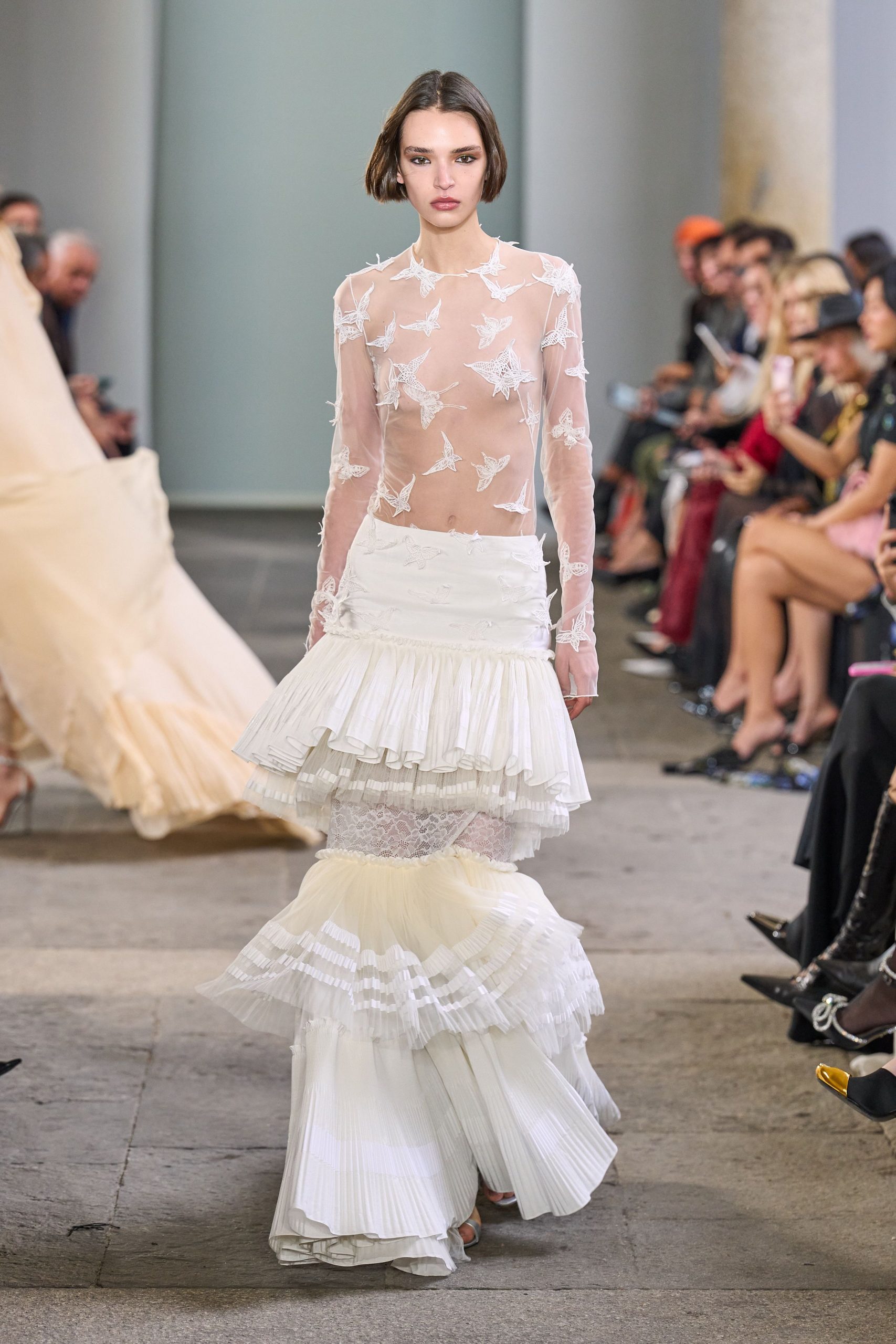 white sheer embroidered maxi dress